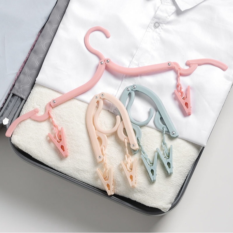 【小米粉】旅行摺疊衣架 折疊衣架 衣架 可折疊行李衣架 旅行摺疊衣架 旅行衣架 便攜折疊衣架 旅行 行李 出國 出差-細節圖8