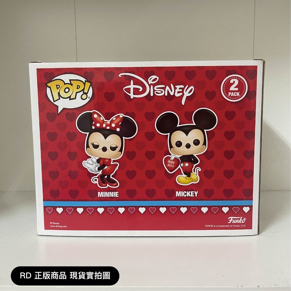 【正版 現貨24h出貨】FUNKO 迪士尼 米奇 米妮 2pack 情人節 巧克力 DISNEY 模型 公仔 玩具 正版-細節圖4