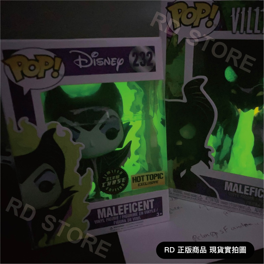 【正版現貨 贈保護殼】FUNKO POP 迪士尼反派 黑魔女 梅菲瑟 627 232 夜光版 迪士尼 黑魔女真人版 正版-細節圖2