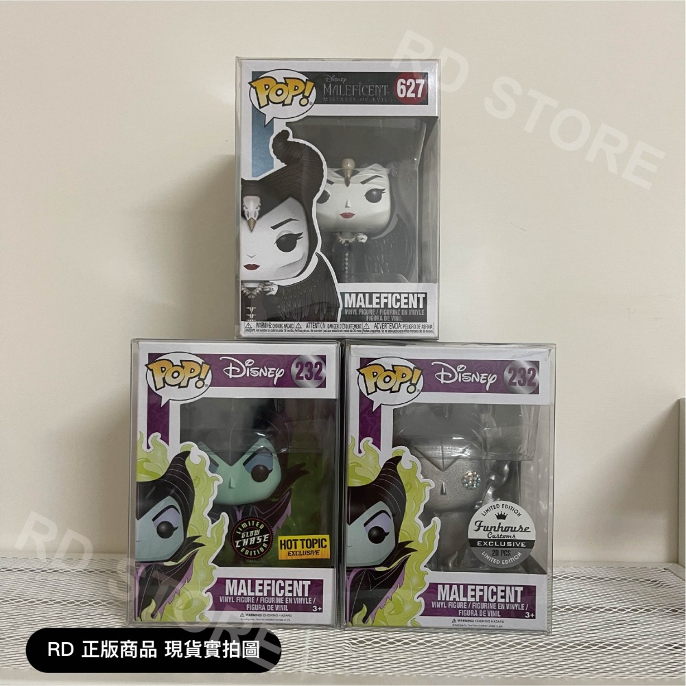 【正版現貨 贈保護殼】FUNKO POP 迪士尼反派 黑魔女 梅菲瑟 627 232 夜光版 迪士尼 黑魔女真人版 正版-細節圖3