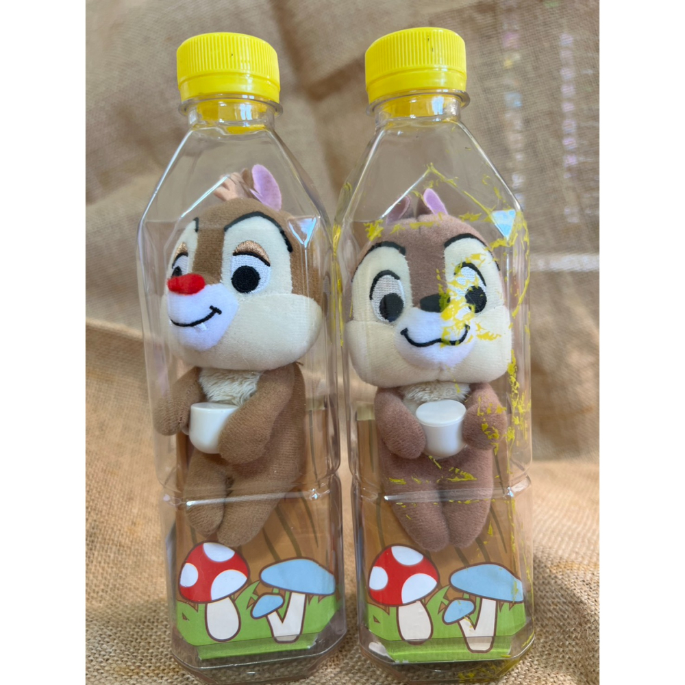 迪士尼 皮克斯 寶特瓶娃娃 瓶中娃娃 景品 防塵 小熊維尼 怪獸電力公司 奇奇蒂蒂-細節圖3
