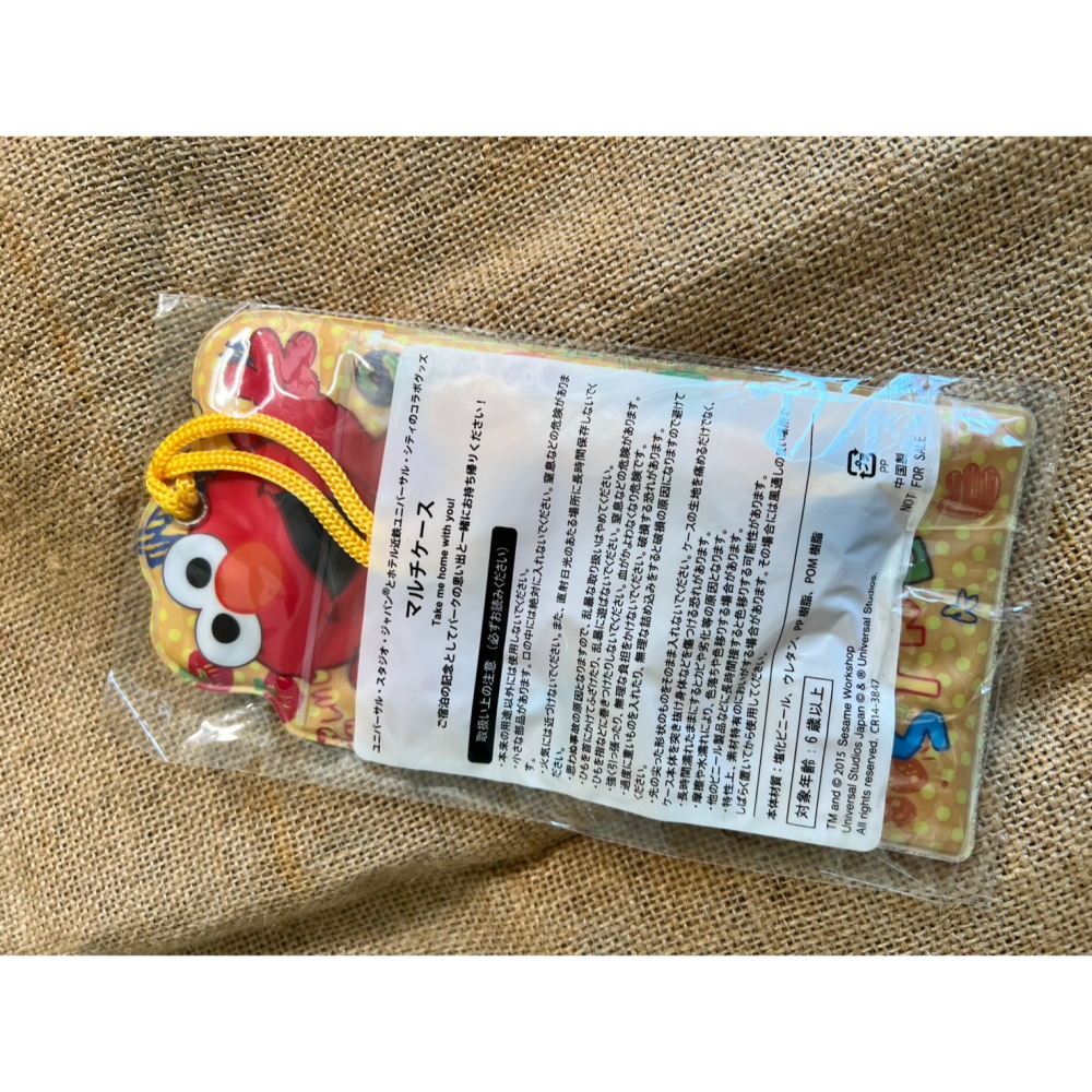 日本環球影城 USJ 官方飯店限定 芝麻街 Elmo 票卡夾 證件套 零錢袋 絕版品 全新-細節圖2