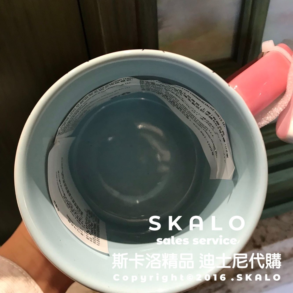 SKALO-［貓兒歷險記&瑪麗貓帶勺子］上海迪士尼 杯子 陶瓷杯 馬克杯 防偽標籤 Disney-細節圖6