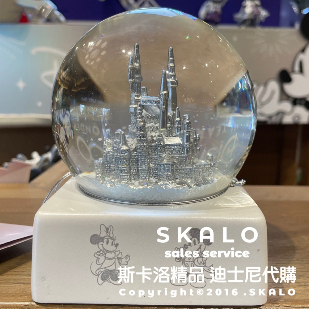 SKALO-［100週年&迪士尼城堡水晶球］上海迪士尼 擺飾禮物裝飾品 防偽標籤 Disney-細節圖2