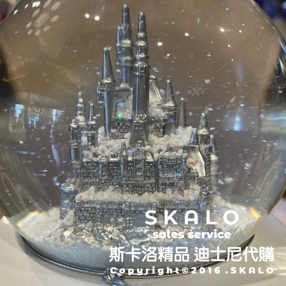 SKALO-［100週年&迪士尼城堡水晶球］上海迪士尼 擺飾禮物裝飾品 防偽標籤 Disney-細節圖3