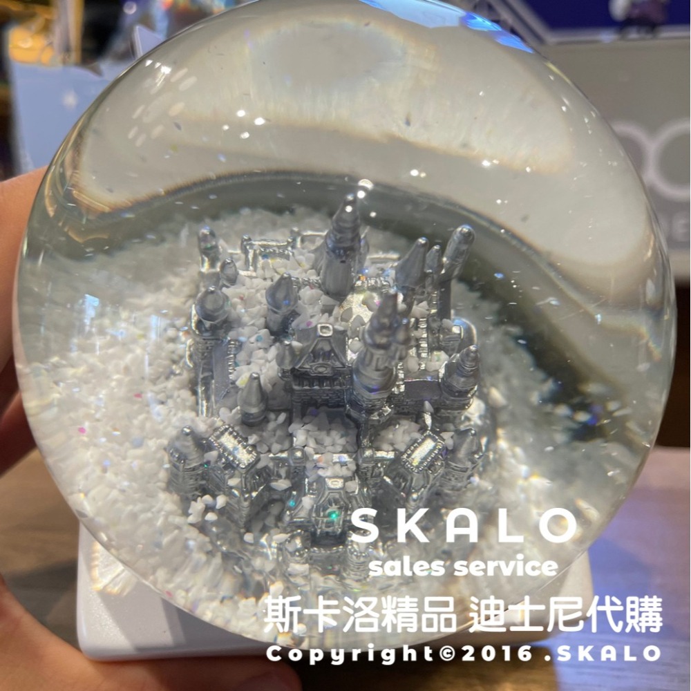 SKALO-［100週年&迪士尼城堡水晶球］上海迪士尼 擺飾禮物裝飾品 防偽標籤 Disney-細節圖5