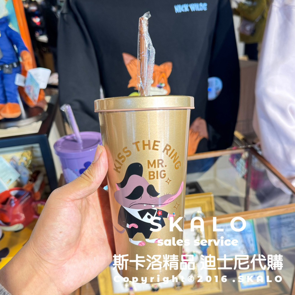 SKALO［動物方城市－不鏽鋼水杯］上海迪士尼 吸管杯 茱迪 B老大 綿羊 Disney-細節圖4