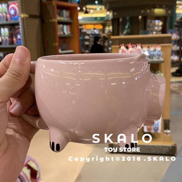 SKALO［玩具總動員-火腿豬馬克杯］上海迪士尼 杯子 水杯 禮物 火腿豬-細節圖6