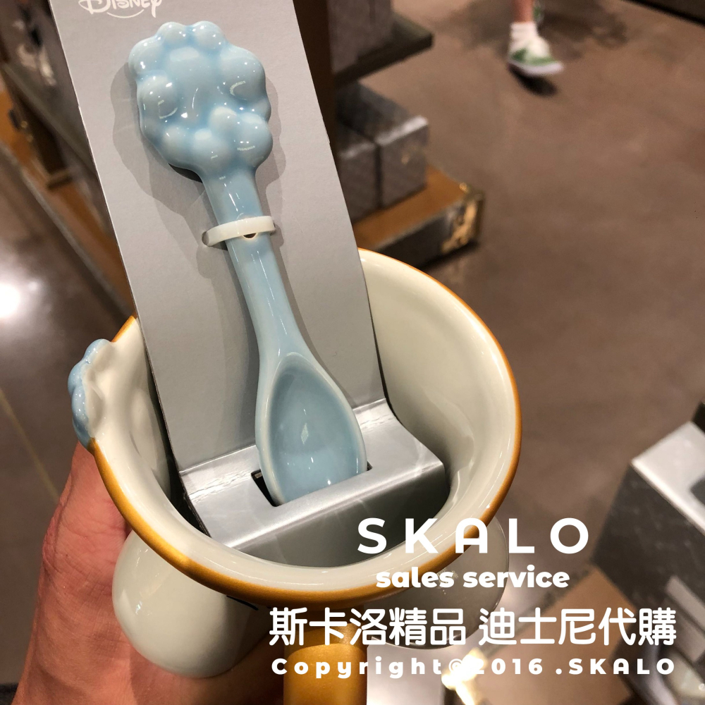 SKALO［美女與野獸 阿奇杓子杯子］上海迪士尼 杯子 馬克杯 阿奇 湯匙勺子-細節圖6