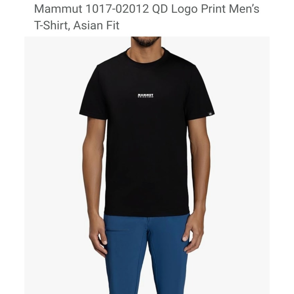 Mammut 長毛象 QD Logo Print T- Shirt AF Men 快乾LOGO短袖T恤 男款-細節圖4