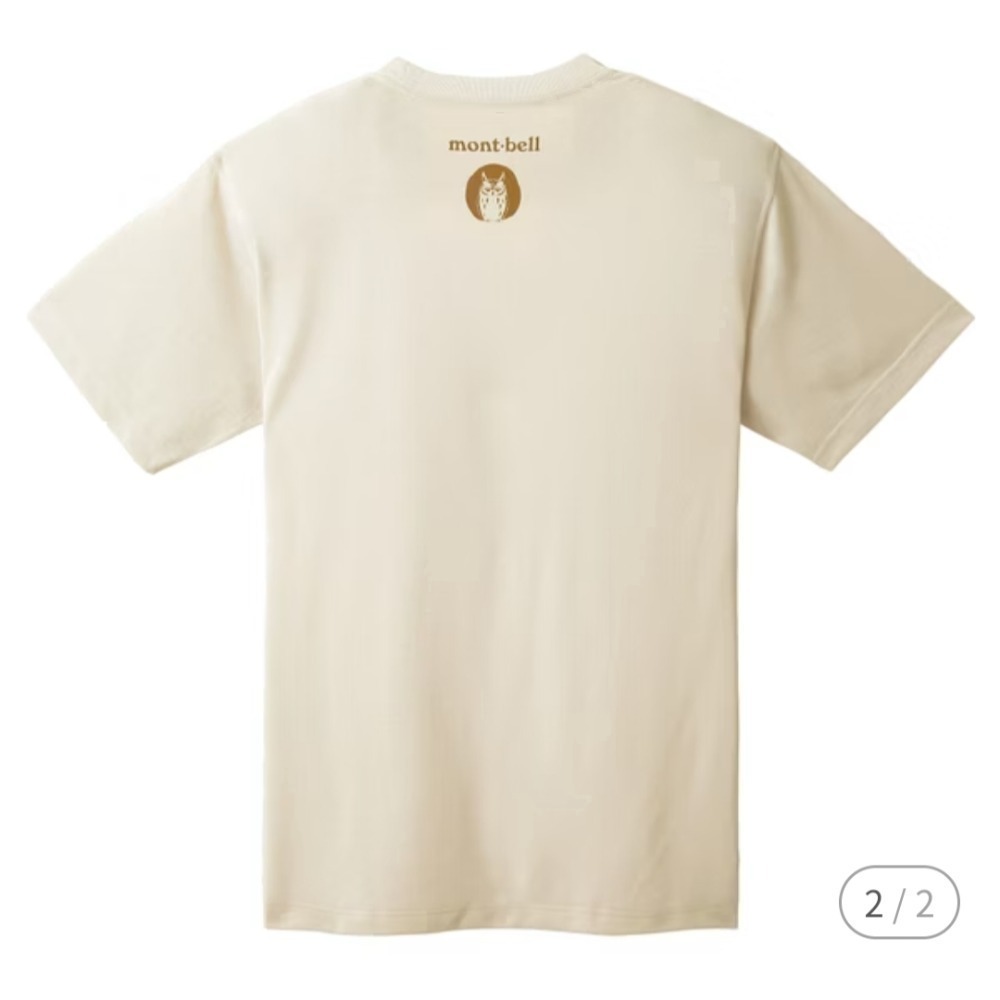 Montbell wickron T恤 中性款 短袖排汗衣 1114764-細節圖2