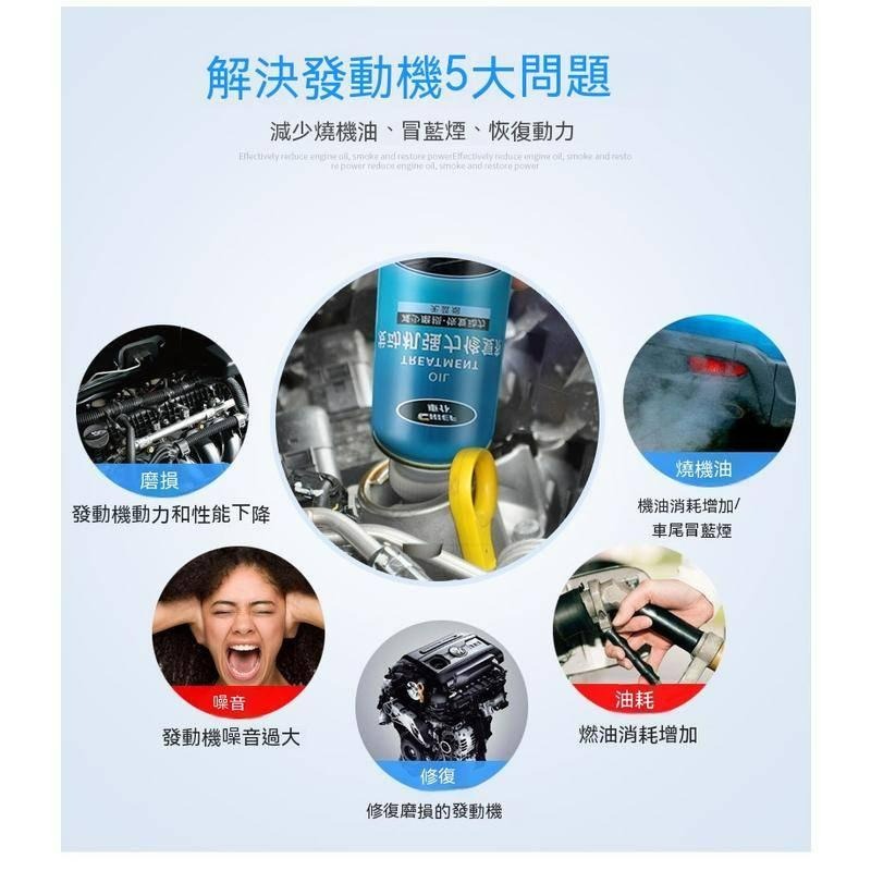 台灣現貨 車仆 汽車引擎復活添加劑 機油精 燃油寶 汽油精 機油添加劑 降噪抖動 强力治燒引擎強力修復劑 老車復活機油精-細節圖4