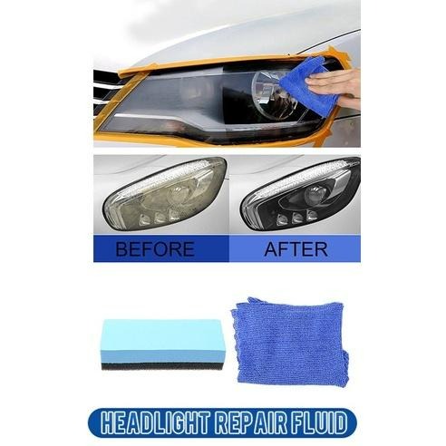 台灣現貨 大燈翻新劑 汽車大燈霧化還原劑 車燈翻新 車燈刮痕氧化 光亮鍍晶修復液 大燈 uv車燈修復液 大燈修復劑-細節圖2
