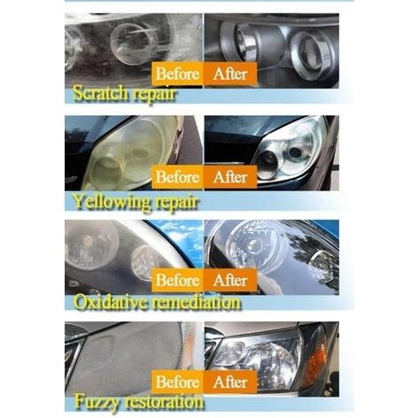 台灣現貨 大燈翻新劑 汽車大燈霧化還原劑 車燈翻新 車燈刮痕氧化 光亮鍍晶修復液 大燈 uv車燈修復液 大燈修復劑-細節圖4