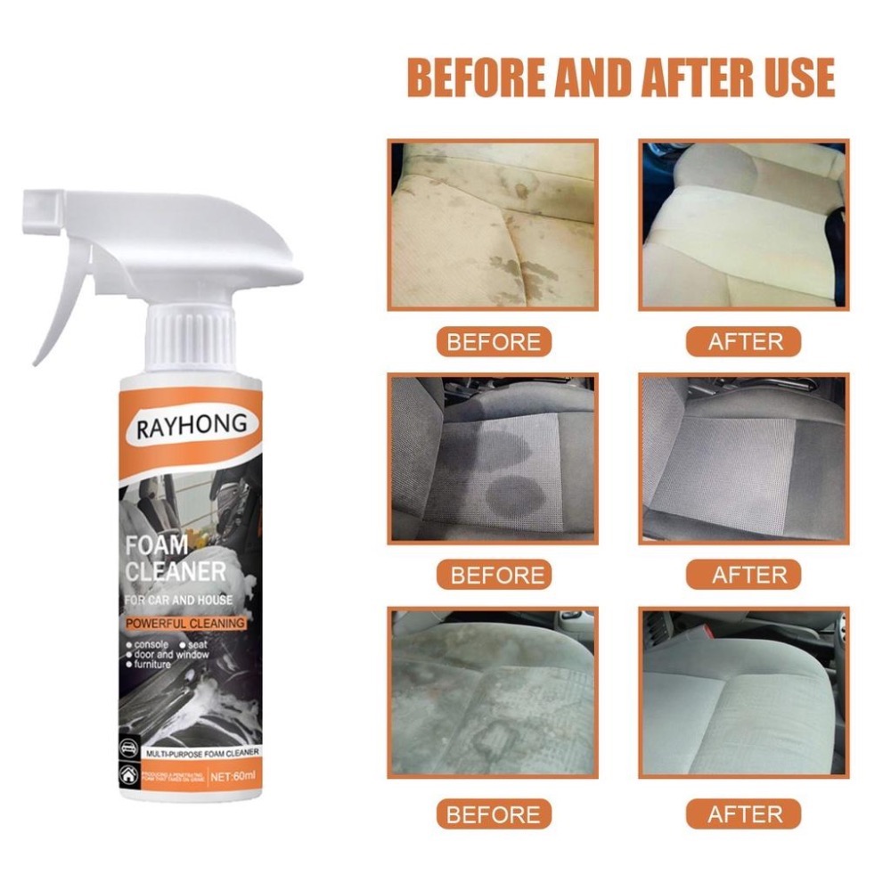汽車內裝多功能泡沫清洗劑 頂棚快速去汙 內裝清潔 汽車 飾板 皮革清潔 坐墊 免水洗 儀表板 內飾清洗劑-細節圖5
