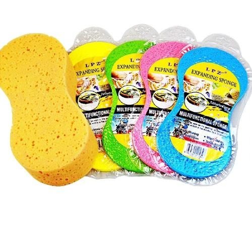 洗車蜂窩海棉 加大加厚23X11X4.5cm 蜂窩8字海棉 大塊珊瑚洗車海綿 大號海綿 真空壓縮裝 洗車海綿-細節圖9