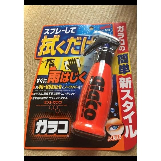 日本SOFT99 免雨刷玻璃撥水鍍膜劑 Mist Garaco 180ML 乾濕兩用  日本正品 強力潑水-細節圖2