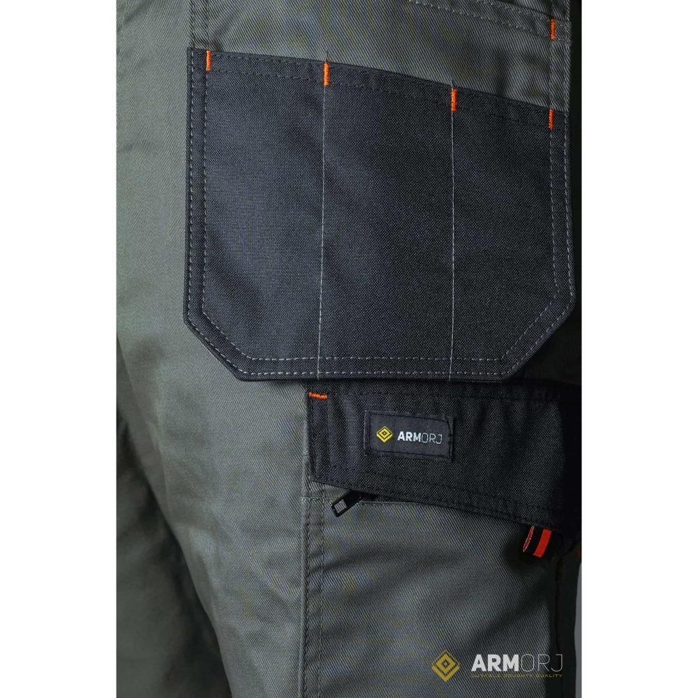 Armorj掛袋款多口袋工作褲 直筒褲 可裝護膝 耐磨 手機袋 硬挺版型 外商技師 維修 騎行褲 重機褲裝 生存遊戲-細節圖7