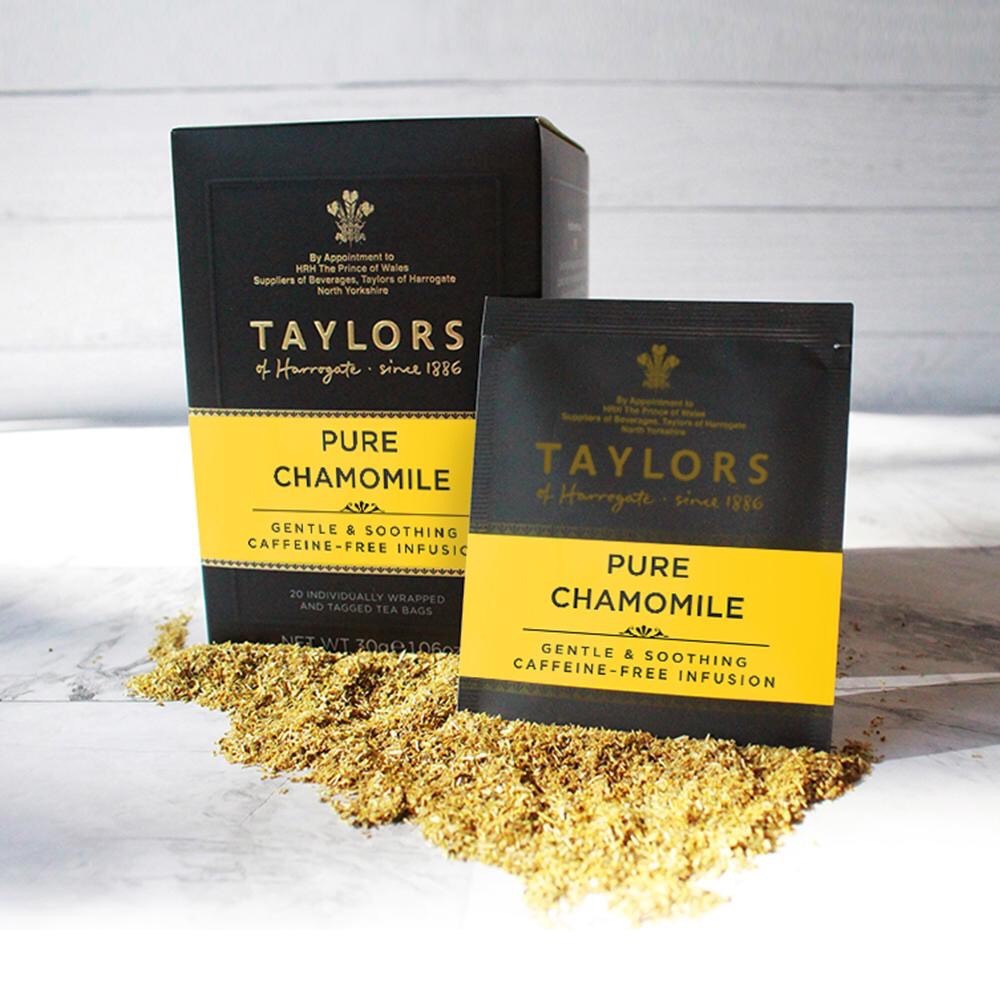 英國Taylors泰勒 清新洋甘菊 不含咖啡因 獨立茶包1.5g*每盒20入〈效期：2026/11/30〉-細節圖3