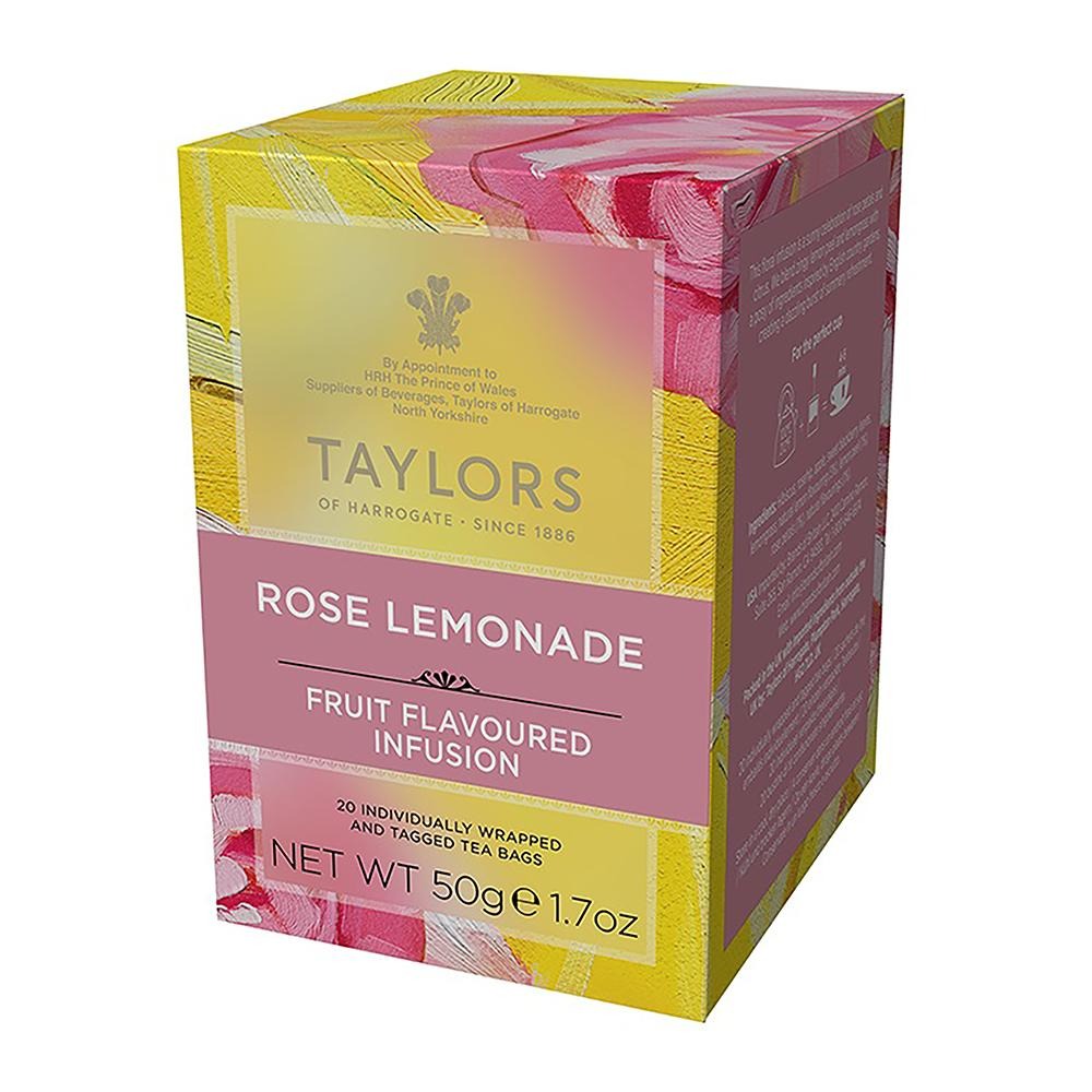 英國Taylors泰勒 玫瑰檸檬茶 不含咖啡因 獨立茶包2.5g*每盒20入 〈效期：2026/05/31〉-規格圖1