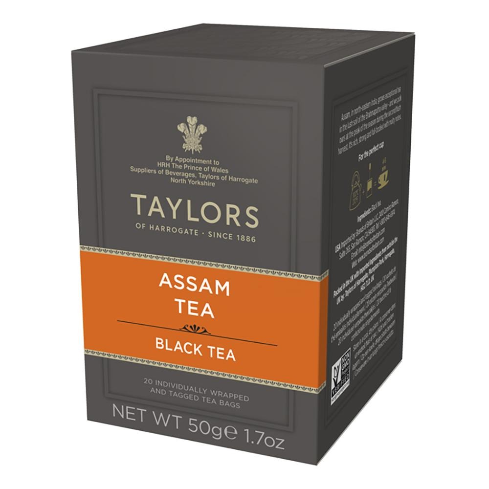 英國Taylors泰勒 阿薩姆紅茶 獨立茶包2.5g*每盒20入 〈效期：2025/12/31〉短效期優惠促銷-規格圖1
