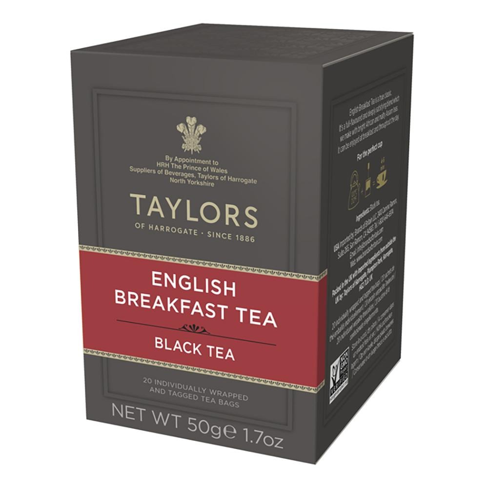 英國Taylors泰勒 英式早安茶 / 早餐茶 獨立茶包2.5g*每盒20入 〈效期：2026/08/31〉-規格圖1
