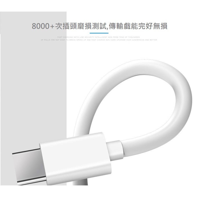 台灣現貨 雙頭 Type-c 66W快充線 傳輸充電線 oppo vivo 華為 小米 sony 三星 1米白線tool-細節圖3