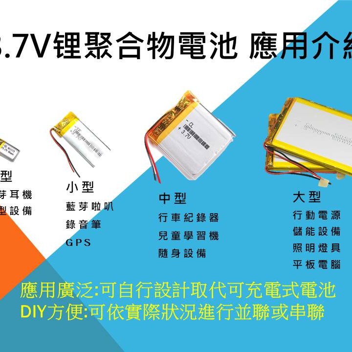 ☆毅哥3C☆台灣現貨 寬度50-100mm大型 3.7v 聚合物 行車紀錄器 藍芽喇叭 藍芽耳機 錄音筆 維修用充電式-細節圖4