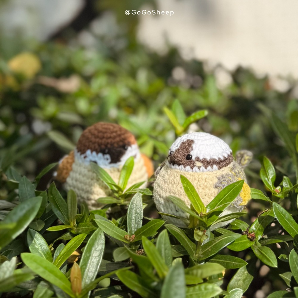 鉤織-湯圓小鳥-細節圖6
