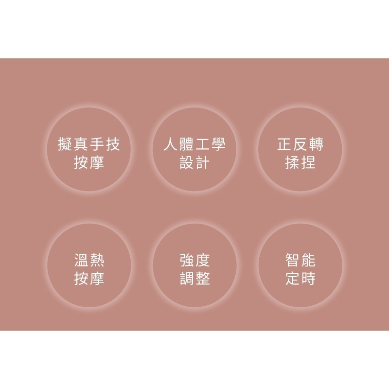 MRF健身大師 月彎彎16顆溫熱頭舒眠按摩枕-細節圖2