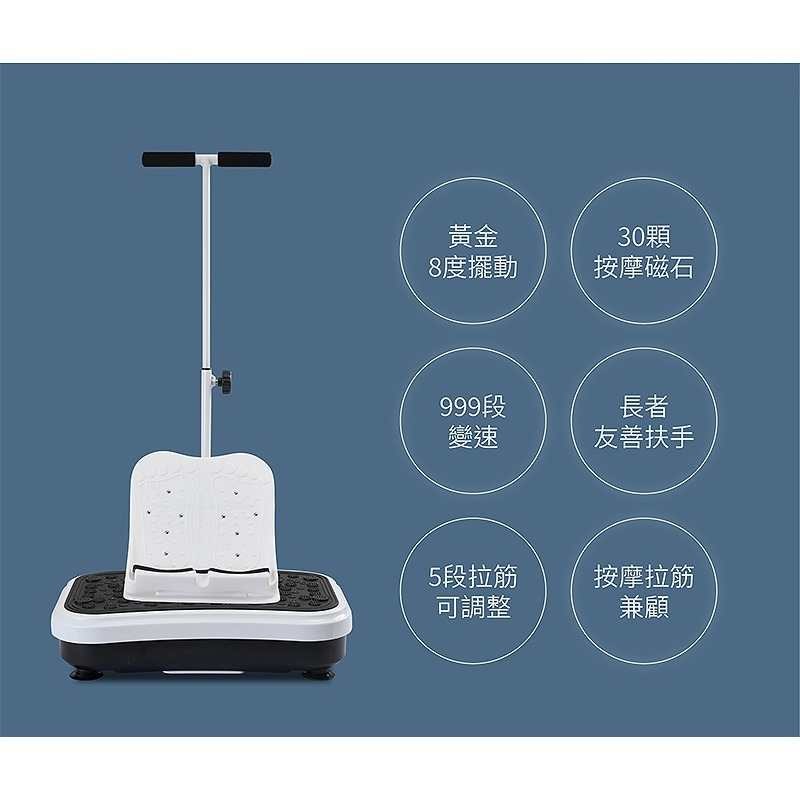 MRF健身大師 PLUS ⽔平垂直雙律動扶⼿拉筋機-細節圖2