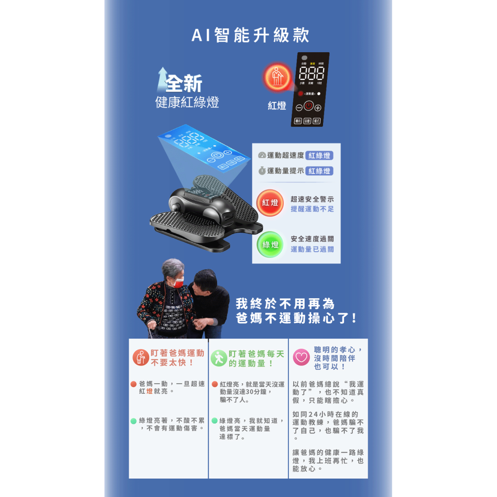 MRF健身大師 AI孝親小圓循環電動健步機-細節圖2