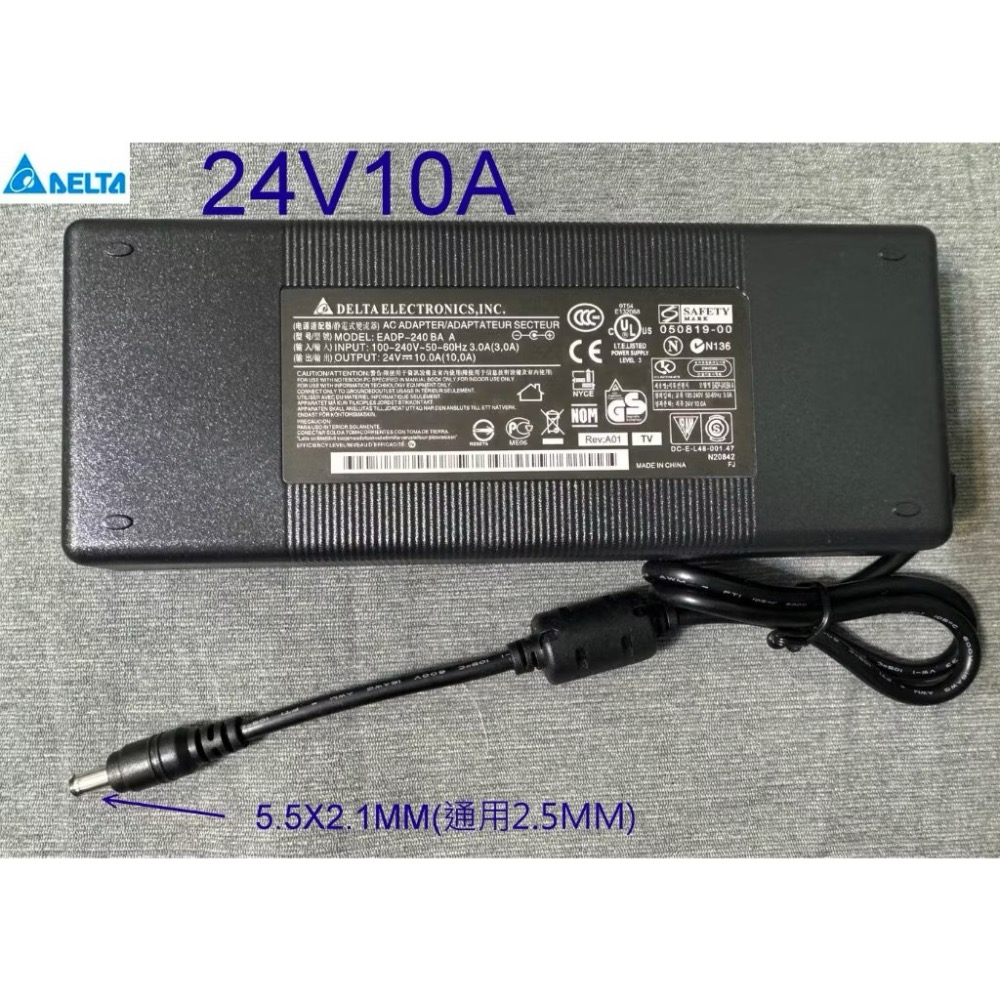 台達 DELTA 24V10A 變壓器 開關電源 電源 充電器 變電器 24V 10A 台達電-規格圖4