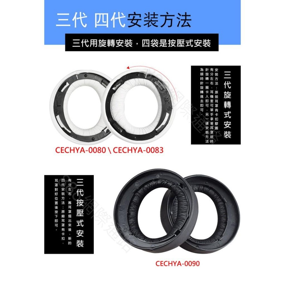 sony PS5 PS4 PS3 CECHYA 0080 0083 0090 耳罩  7.1 耳罩 耳機套 耳機罩-細節圖3