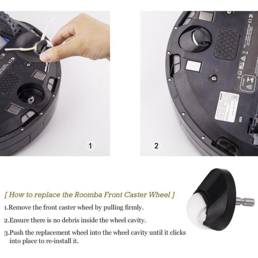 iRobot Roomba 掃地 機器人 配件 輪子 導向輪 萬向輪 前輪 5-6-7-8-9 通用-細節圖3