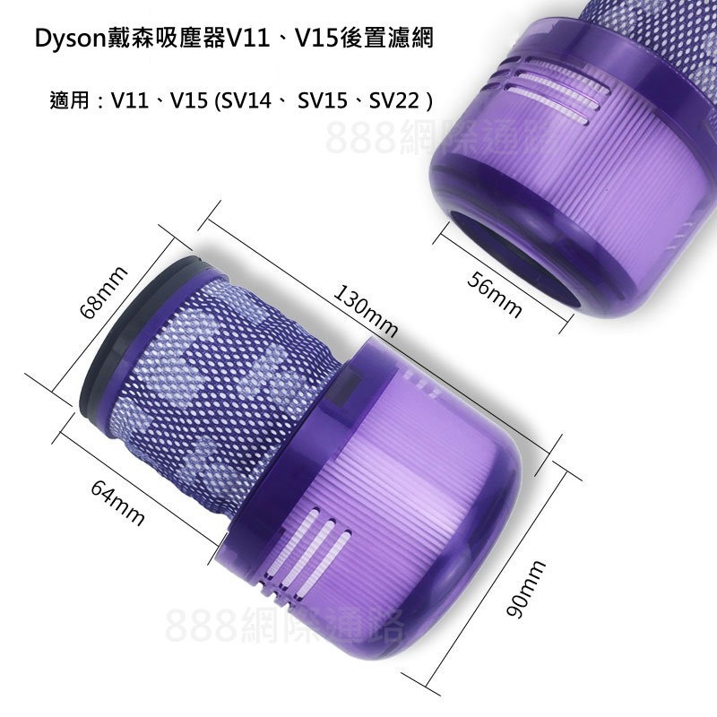 DYSON V11 V15 SV14 V12 SV34 SV35 SV44 後置 濾網 後濾網 HEPA 濾網 濾芯-細節圖2