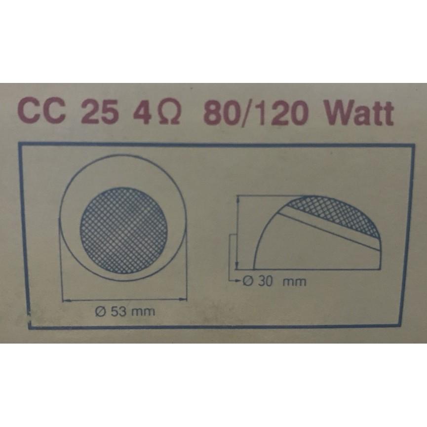 高音喇叭  汽車高音喇叭 音響高音  高音 80/120 Watt CC 25 4Ω 4歐姆 HIFI-細節圖2