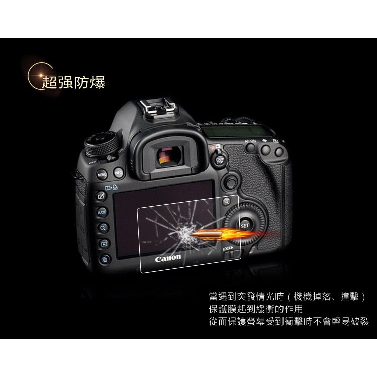 佳能 CANON EOS R6 MARK II III R62 R63 R7 相機鋼化膜 微單 保護膜 高清防爆 玻璃膜-細節圖3