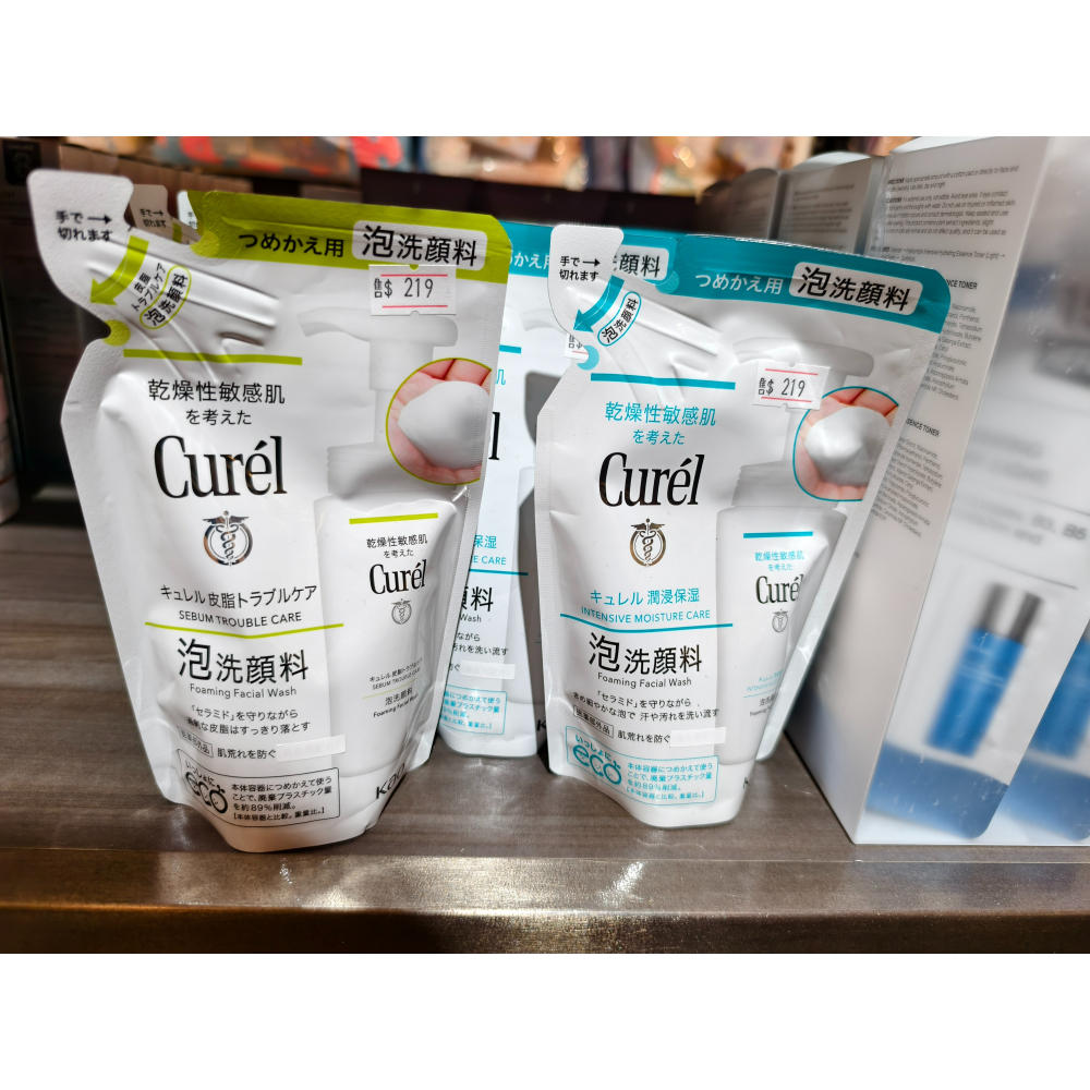(公司貨)Curel珂潤洗顏慕絲補充包130ml-細節圖2