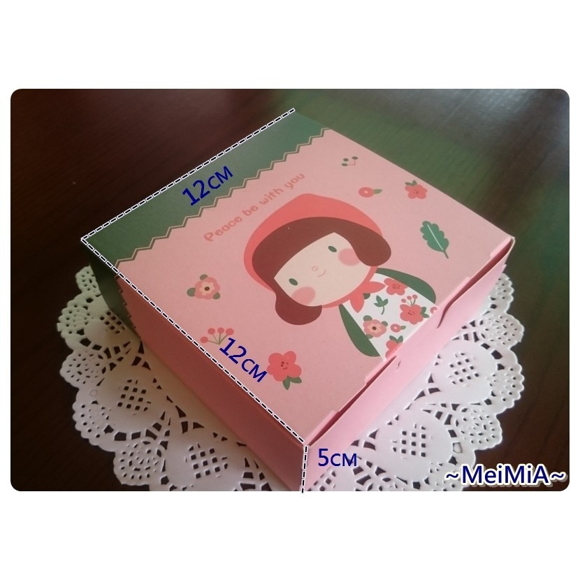 【1個】蛋塔&泡芙包裝盒(小女孩) Meimia紙盒x包裝-細節圖2