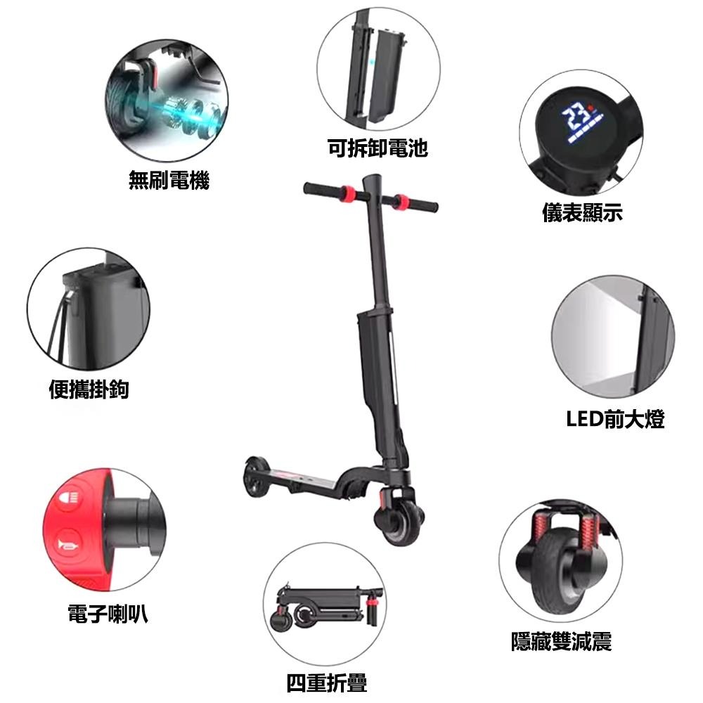【玉米爸】 全折疊電動滑板車｜防爆胎設計｜輕量代步神器｜可折疊滑板車-細節圖7