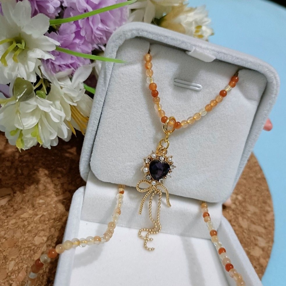 手作招財黃水晶項鍊-細節圖5