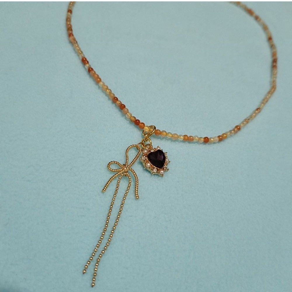 手作招財黃水晶項鍊-細節圖6