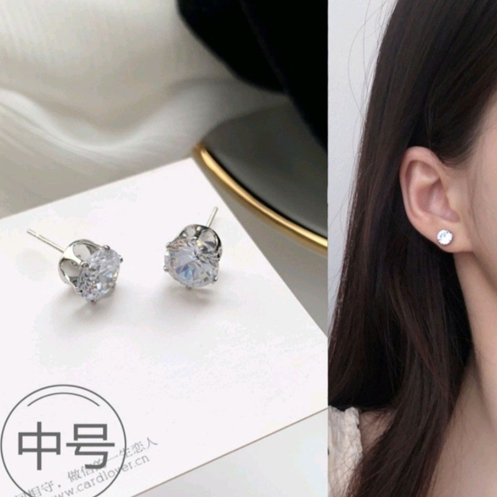 鑽石耳環一對（直徑約0.6公分）-細節圖6