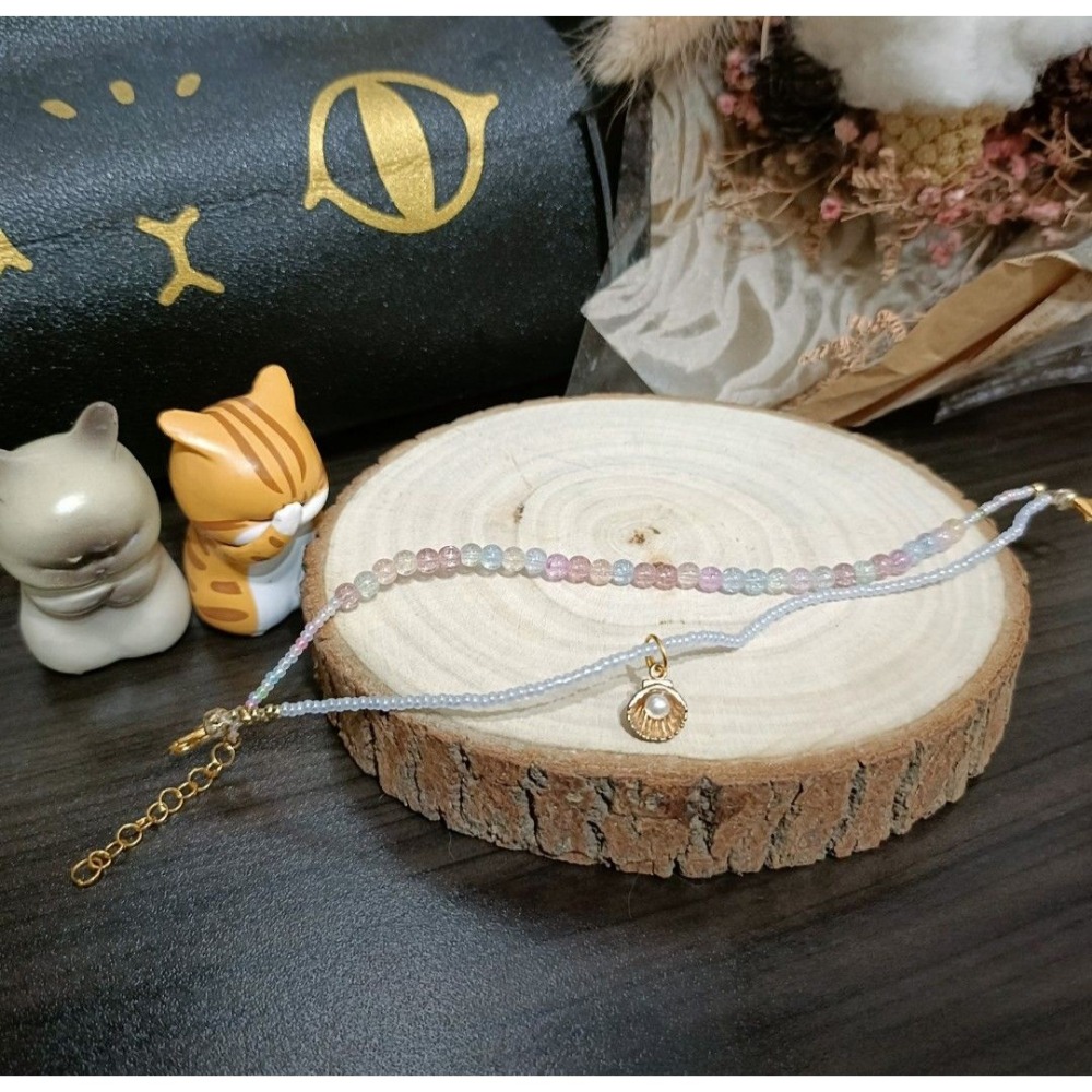 手作小金貝殼手鍊/腳鍊-細節圖2