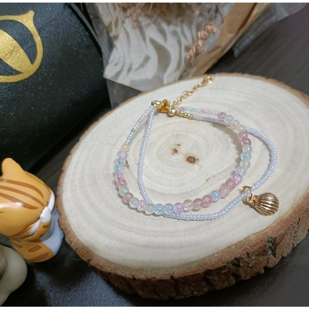 手作小金貝殼手鍊/腳鍊-細節圖4