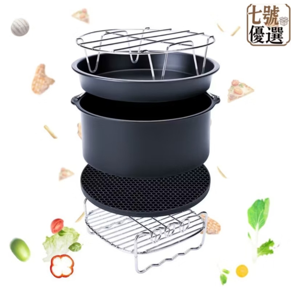 2手氣炸鍋用具5件組（僅使用過其中一件）-細節圖4