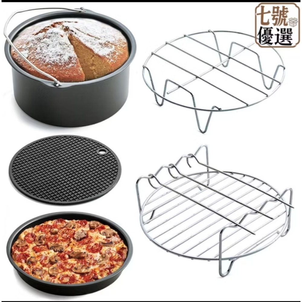 2手氣炸鍋用具5件組（僅使用過其中一件）-細節圖8