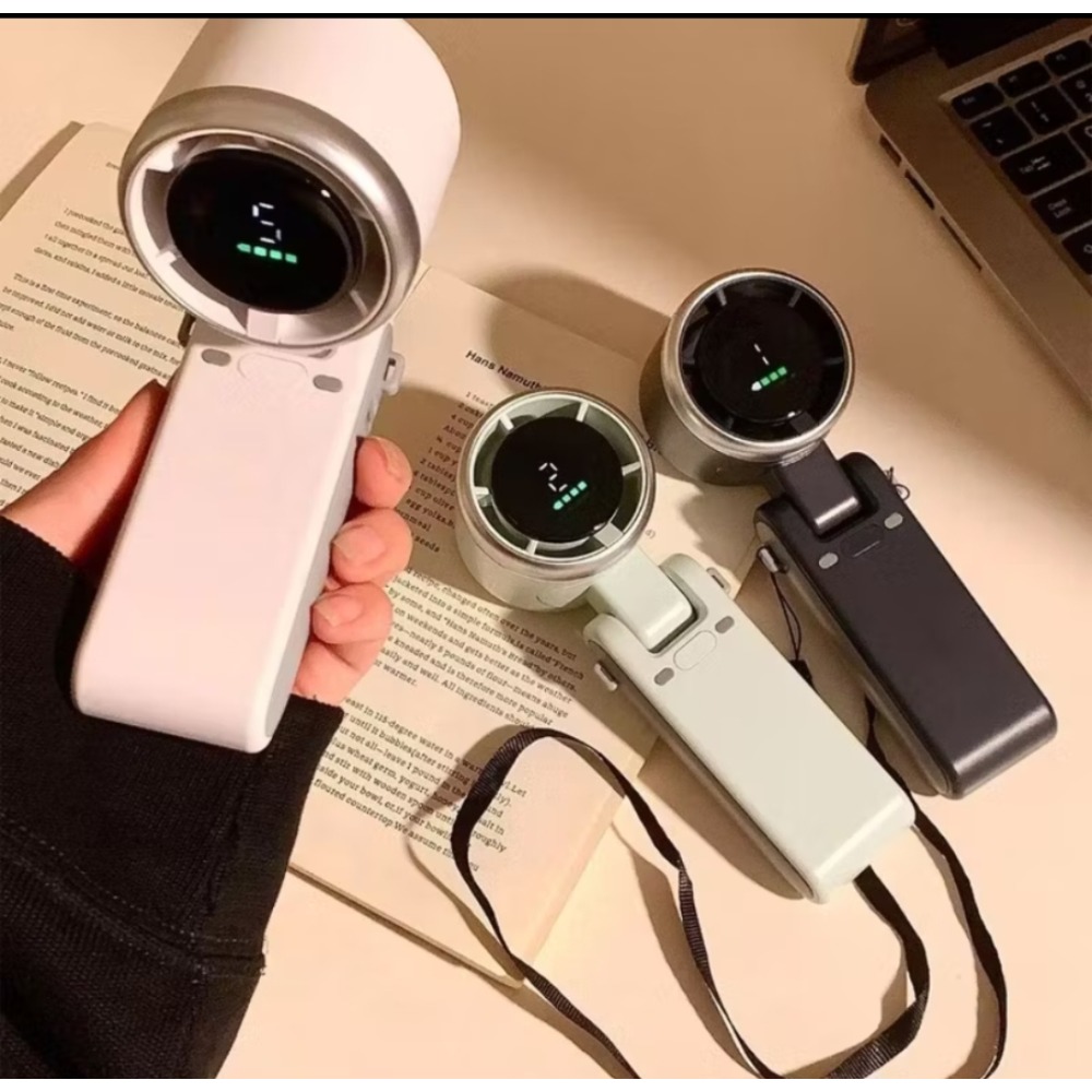 （綠色款）手持迷你渦輪風扇/摺疊風扇/戶外空調-細節圖10