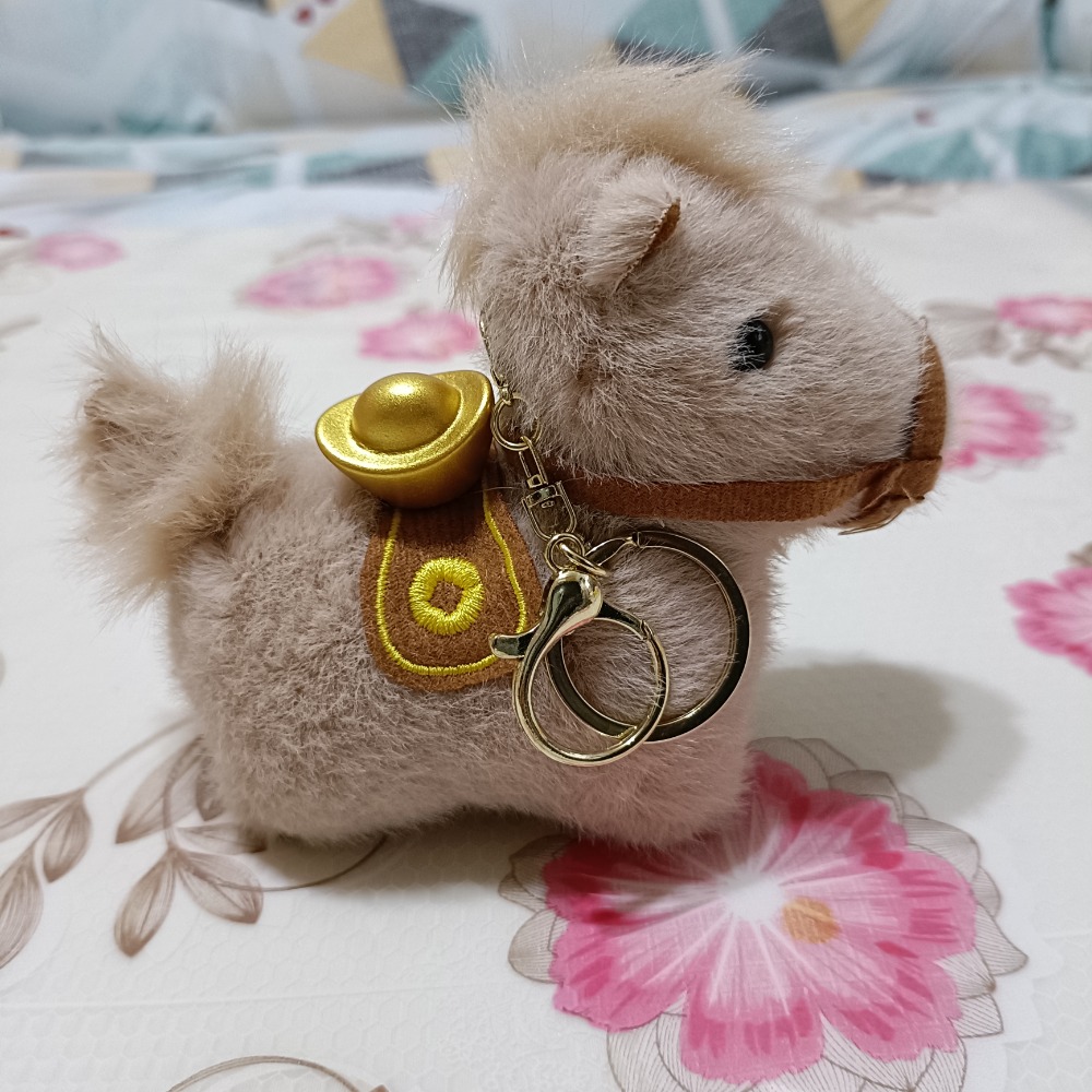 棕色小馬（馬上有錢）吊飾/玩偶/掛件/娃娃-細節圖5